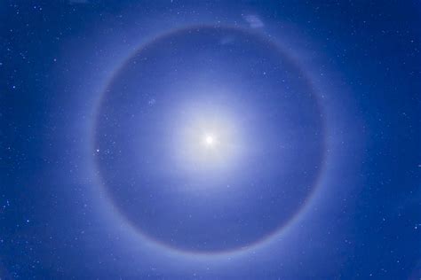 Lunar Halos #YinCoven #SunAndMoon | Ring around the moon, Circle around ...