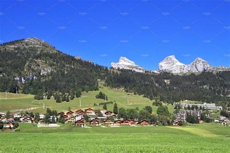 Gorgeous weather in the resort town of Leysin | Nature Stock Photos ...