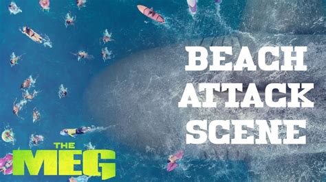 The MEG Beach Attack Scene Full HD | The MEG (2018) - YouTube