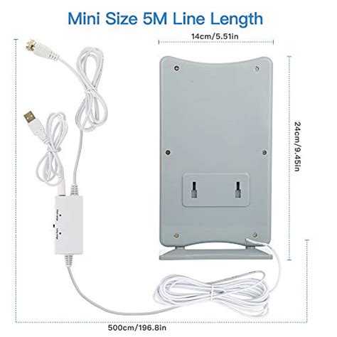 200 Miles TV Antenna, HDTV Antenna [2021 Upgraded Version] HD Digital ...