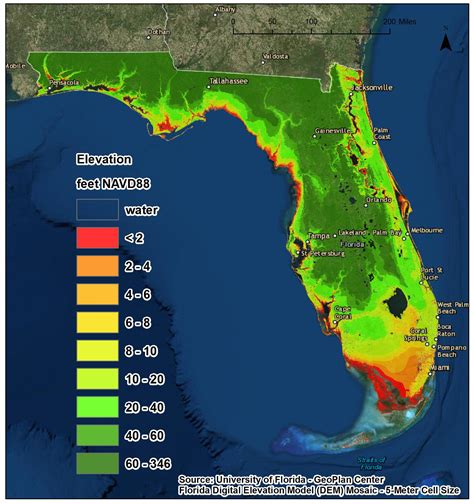 Florida Elevation Above Sea Level Map Pictures | sexiezpix Web Porn