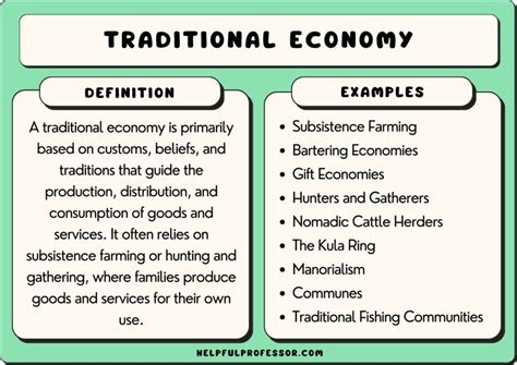 17 Traditional Economy Examples (2024)