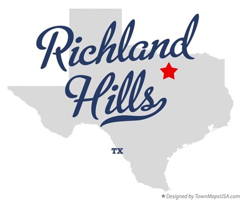 Map of Richland Hills, TX, Texas