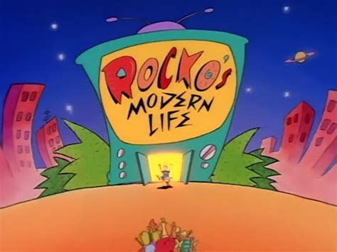 Rocko's Modern Life - Intro Theme Tune Animated Titles - YouTube