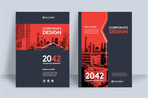 City Background Business Book Cover Design Template 665984 Vector Art ...