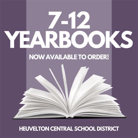 Purchase a Middle/High School Yearbook! | Heuvelton Central School District