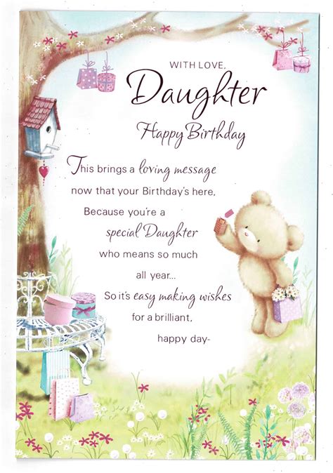 Daughter Birthday Cards Printable