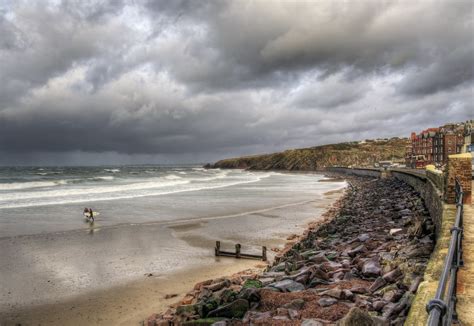 The Beach at Peel, Isle of Man | Brave surfers - Peel These … | Flickr