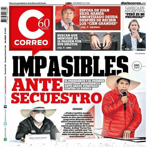 Periódico Diario Correo (Perú). Periódicos de Perú. Edición de viernes ...