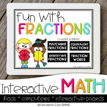 Interactive Math Games - Fractions by All Students Can Shine | TpT