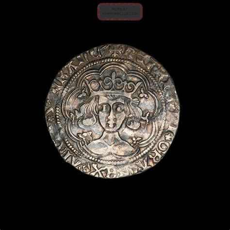 English Medieval Silver Groat Coin Of King Henry Vi - 1422 Ad