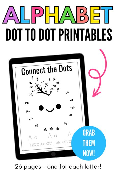 Join The Dots Alphabet Worksheets - Worksheets For Kindergarten