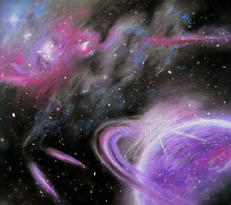 Galaxy - oil pastels | Crazy Craft Lady | Pinterest | Pastels, Oil and ...