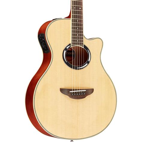 Yamaha APX500III Thinline Cutaway Acoustic-Electric Guitar Natural ...