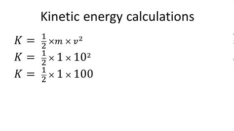 Kinetic energy formula - YouTube