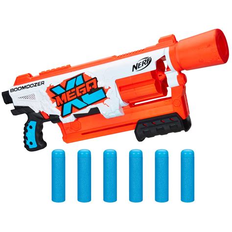 Nerf Mega XL Boom Dozer Blaster, Largest Nerf Mega Darts Ever, XL 6 ...