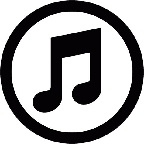 Black itunes icon - Free black site logo icons