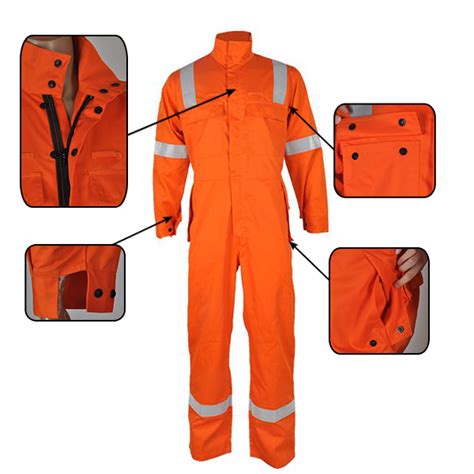 flame resistant clothing NFPA2112 certified coveralls with reflective ...