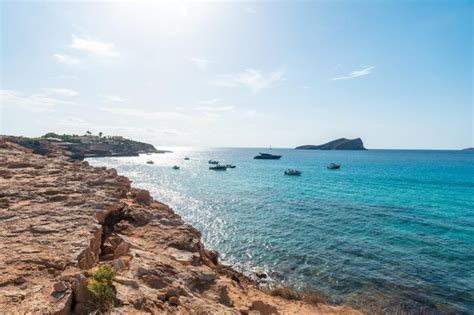 Premium Photo | Cala comte beach in the southwest of the island of ...