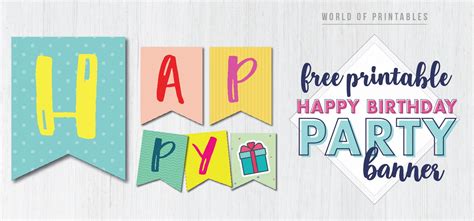 Diy Birthday Banner Template