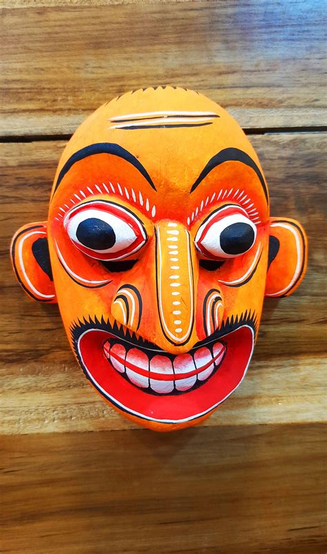 Wooden Hand Carved Sri Lankan Stunning Traditional Sanni Mask | Etsy