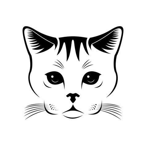 cat face vector 8222211 Vector Art at Vecteezy