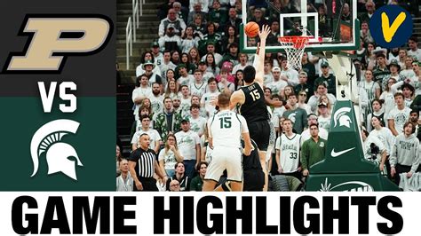 #3 Purdue vs Michigan State | 2023 College Basketball Highlights - YouTube