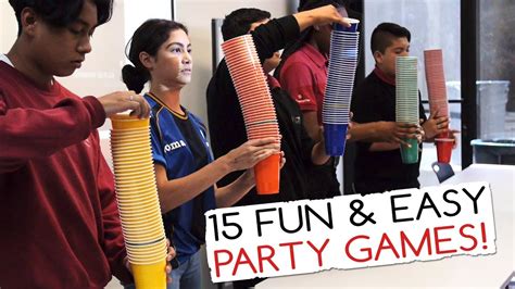 15 Fun & Easy Party Games For Kids And Adults (Minute to Win It Party ...