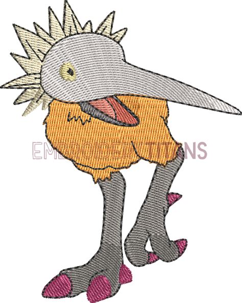 Kiwimon Digimon Free Machine Embroidery Design Download in PES, JEF ...