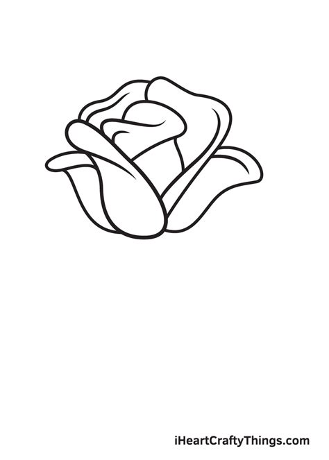 How To Draw A Simple Rose