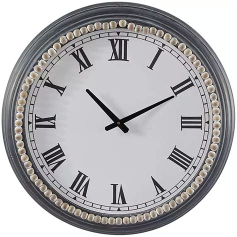 Blue Beaded Roman Numeral Clock | Kirklands Home