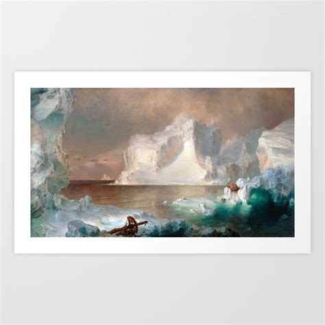 Frederic Edwin Church - The Icebergs Art Print by Old Masters | Society6