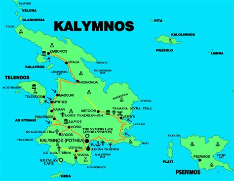 Kalymnos | Map of Kalymnos Greece