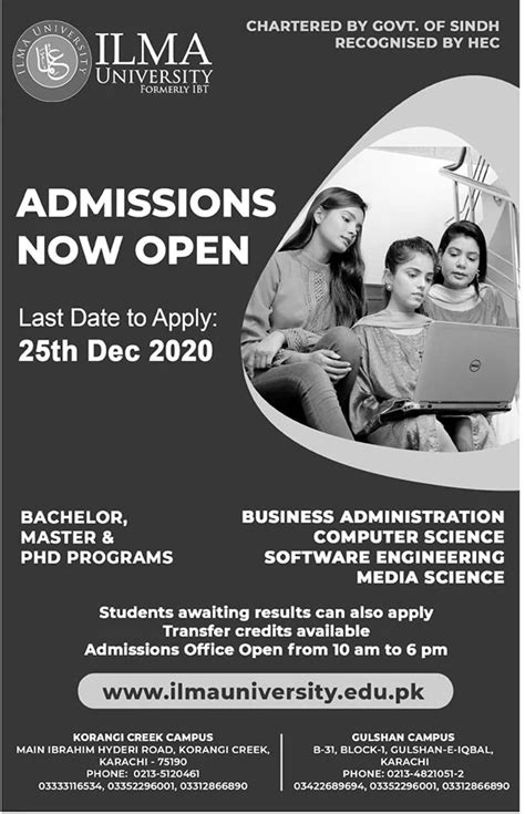 ILMA University Karachi Admissions Apply Now for 2024 Intake