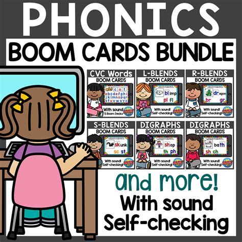 Phonics Boom Cards Bundle Distance Learning | Made By Teachers