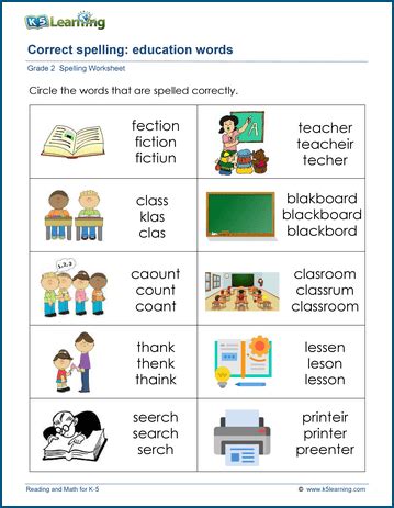 year 2 spelling worksheets and resources easyteaching net - second ...