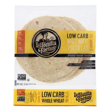 La Tortilla Factory Low Carb Whole Wheat Tortillas - Shop Tortillas at ...