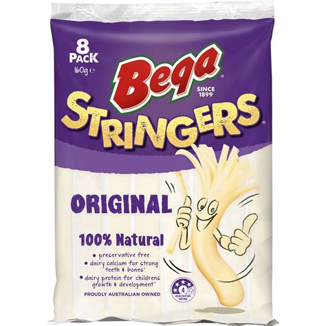 Bega Cheese Stringers Peelable Cheese 8 Pack | Woolworths