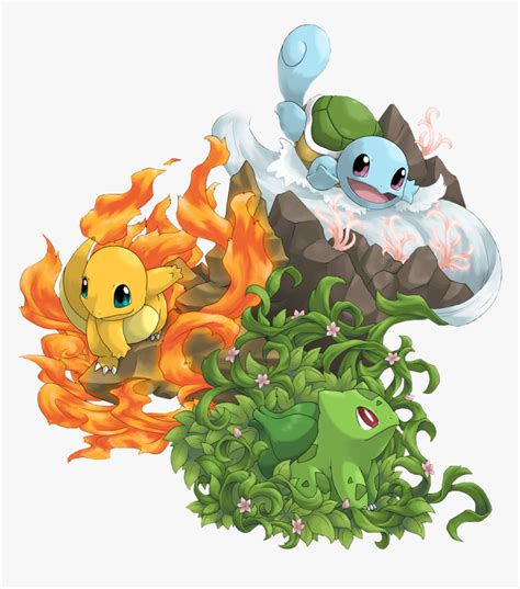 Charmander Squirtle Bulbasaur Evolution