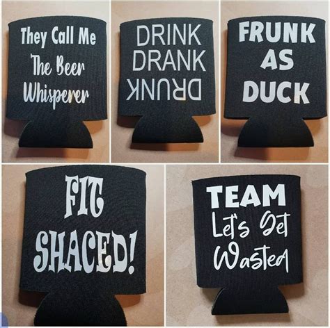 Funny Neoprene beer can coolers koozies. Choice of 11 designs. | Etsy