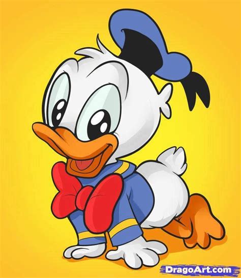 Pato Donald Baby Baby Cartoon Drawing, Cartoon Drawings Disney, Cartoon ...