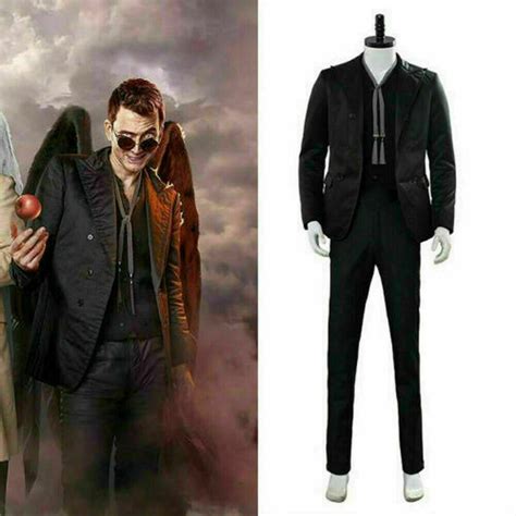 Good Omens Cosplay Devil Crowley Costume Full Set Halloween/ | eBay