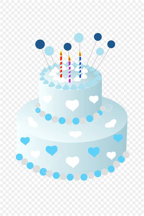 Happy Birthday Cake Vector Hd PNG Images, Blue Cake Happy Birthday ...