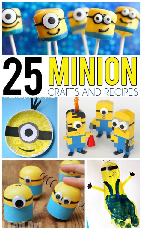 25 Minion Crafts and Recipes For Kids - I Heart Arts n Crafts | Minion ...