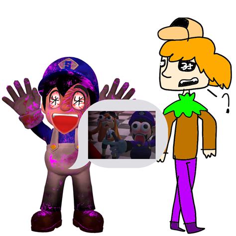 SMG4 scared SMG31 cuz he ate SMG4 and Meggy by Noe3210 on DeviantArt