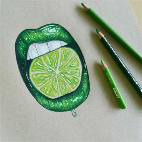 Lemonade Lips Drawing