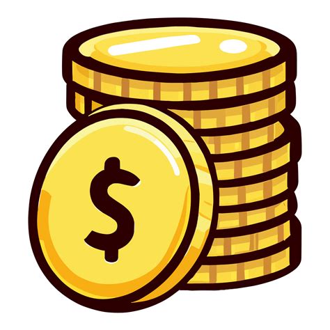 Money coins clipart transparent background 24044186 PNG