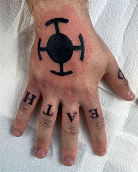 Trafalgar Law hand tattoos ive made for a friend : r/OnePiece