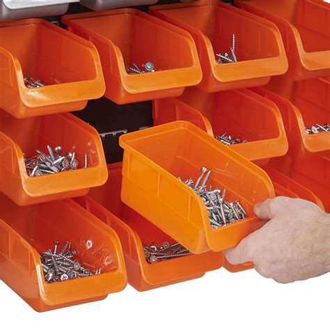 VonHaus 44 Piece Wall Mounted Pegboard Hook, Storage Bins and Panel Set ...