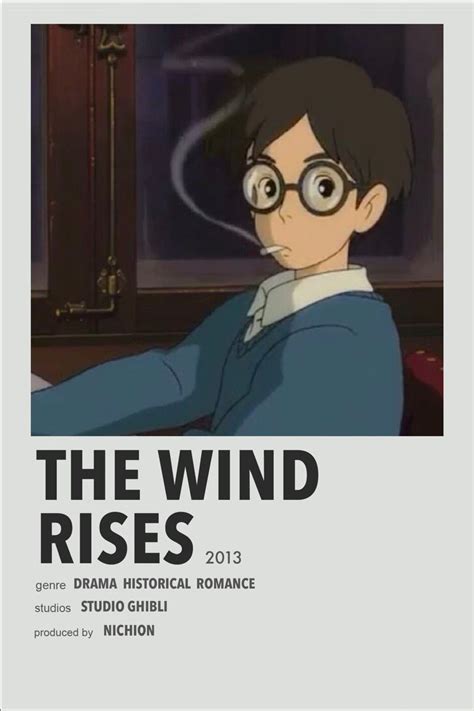 The Wind Rises | Anime printables, Japanese movie poster, Studio ghibli ...